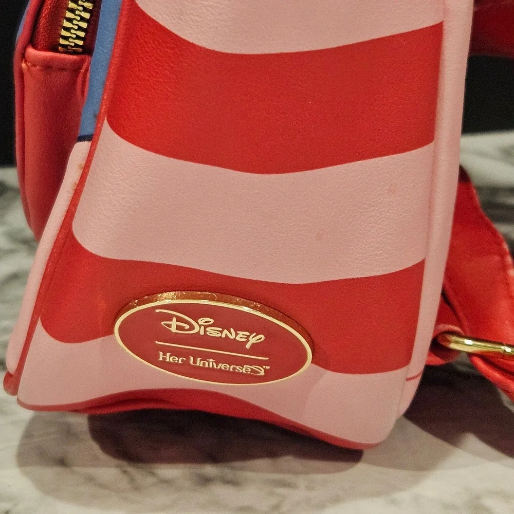 Disney Stitch Her Universe Heart‎ Valentine Backpack Loungefly Mini Bag pink red